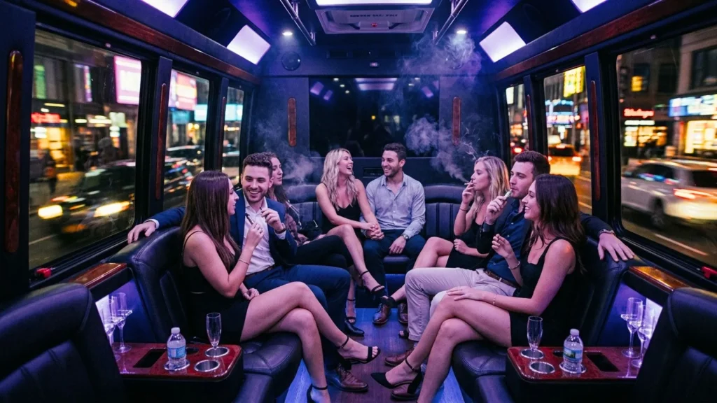 Luxury Smoke-Friendly Party Bus NYC for Parties & Events